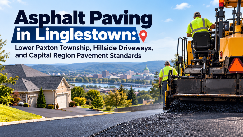 Asphalt Paving in Linglestown: Lower Paxton Township, Hillside Driveways, and Capital Region Pavement Standards